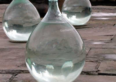 Source, Glass vessels with text